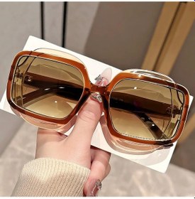 Resim Vıgnyburke Poligon Renk Engellemeli Retro Y2k Güneş Gözlüğü - Erkek/kadınmavi51gri Gri 