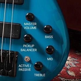 Resim Cort C5 DELUXE CRD Bas Gitar | 5 Telli Şeker Kırmızısı - Aktif EQ 