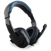Resim SNOPY RAMPAGE SN-R9 GAMING HEADSET SİYAH / MAVİ KABLOLU KULAKLIK 