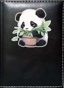 Resim Promosyon Denizi Sevimli Panda 1 Görselli Siyah Ruhsat Kabı 