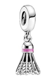 Resim Nur Silver Badminton Topu Sallantılı Gümüş Charm Nur-bl02015 