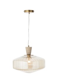 Resim Mudo Home Solın Tekli Sarkıt Avize 40x40x80 Cm Krem 