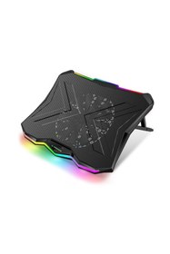 Resim Rampage Addison Showy 180mm Fan "15-17" Rgb Işıklı Notebook Soğutucu Stand-siyah 