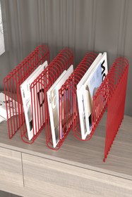 Resim boz concept home Koltuk Yanı Metal Dergilik Space Age Dekoratif Metal Gazetelik, Plaklık ve Ev Düzenleyici Kitap Rafı 