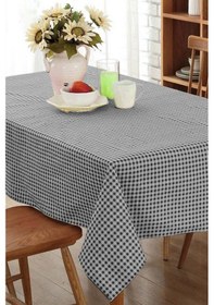 Resim Rivaistanbul Siyah Pötikareli Masa Örtüsü, Sofra Bezi, Piknik Örtüsü 