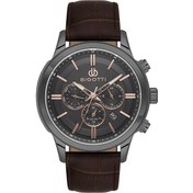 Resim Bigotti Erkek Kol Saati Esbg.b.10671-5 Deri Kordon 44 Mm Kasa Çapı Kahverengi 