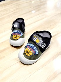 Resim Gezer Çocuk Günlük Basket Game Temalı Cırtlı Panduf 