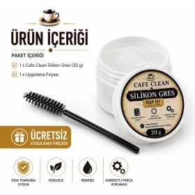 Resim Cafe Clean Espresso Kahve Makinesi Gıda Onaylı Silikon Gres Yağı - Nsf H1 Uluslararası Sertifikalı - 20 G 