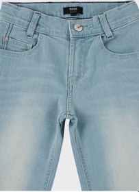 Resim Hugo Boss Çocuk Kot Pantolon 24713/z25 Stone Buz Mavisi Buz Mavi 