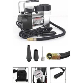 Resim Proxtech Yüksek Kalite Taşınabilir 150PSI 12V Top Bisiklet Minicar Lastik Şişirme Pompası Hava Kompresörü Kit 