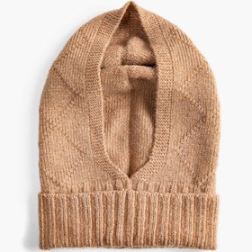 Resim Kadın Balaklava Triko Kar Maskesi Dokulu 