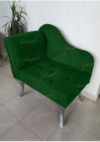 Resim aldagelsin Yeni Model Tekli Köşe Koltuğu Josefin Bench Gümüş Ayak 