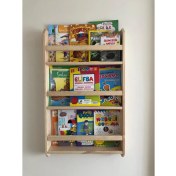 Resim Ue Mobilya Montessori Kitaplık 3 Raflı Ahşap 