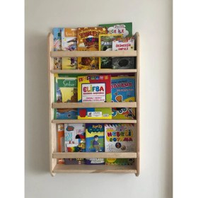 Resim Ue Mobilya Montessori Kitaplık 3 Raflı Ahşap 
