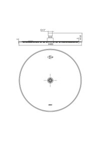 Resim Eca Banyo İnce Yuvarlak Tepe Duş Başlığı 40x40 102145047 Krom 