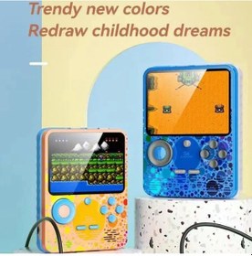Resim Mini Taşınabilir Oyun Konsolu 3.5 İnç Ekran Çift Konsol Adet Retro Oyun Powerbank Özellikli 
