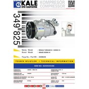 Resim Klima Kompresörü Megane 3 Fluence Kangoo 3 504648855 