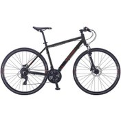 Resim Salcano City Life 21s HD Full Shimano Hidrolik Disk Fren Şehir ve Gezi Bisikleti Siyah-Kırmızı 20" 
