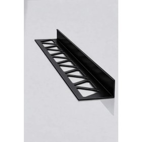 Resim Global 10 mm Alm. Mat Siyah Seramik Köşe L Bitim Profili ( 5 ADET ) 