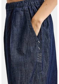 Resim Itsbasic Kadın İndigo Selvedge 7s6-50 Baggy Cocoon Denim Jean 