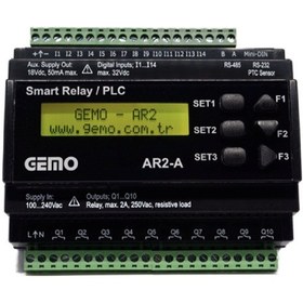 Resim Gemo Ar2-a-230vac-12d2a ,110v..220vac 12d2a/10r Plc Cpu Modül 