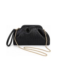 Resim Adelina Bags Kadın Dream Burslu Clutch El Ve Omuz Çantası Siyah 