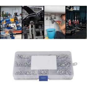 Resim Tenfowee 304 Paslanmaz Çelik 220 Adet M3/m4/m5 Çapraz Kafa Yalıtkan Vidalı Set - Ev, Ofis, Tamir Ve Dıy İçin Transparan Kutuda Sınıflandırılmış 
