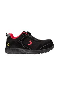 Resim Safety Jogger Ecolobı S1p Low Tls S1 Ps Sr Esd Fo Hro Siyah İş Güvenlik Ayakkabısı Siyah - Kırmızı 