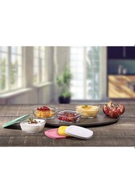 Resim Paşabahçe 96840 Pudding Saklama Kabı Renkli 4'lü 310 CC Beyaz 