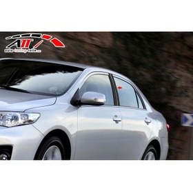 Resim Genel Markalar Toyota Corolla 2007-2012 Karbon Kapı Direği Kaplaması Cam Direği Şık Görünüm 6 Parça 