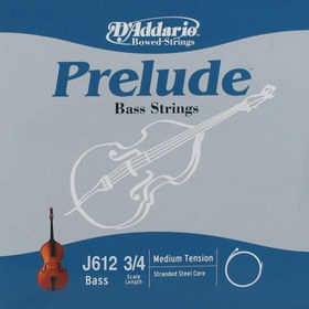 Resim Daddario J612 Kontrabas Tek Tel | Prelude (RE-D), 3/4 Medium 