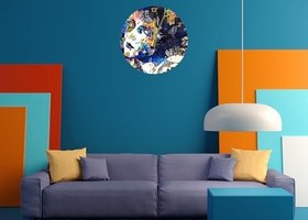 Resim Tİ-PLAY HAYATA BAKIŞ 30X30CM AKRİLİK DEKORATİF MODERN DUVAR SAATİ 