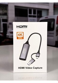 Resim Hdmı Video Capture 4k Video Aktarıcı Hdmı Video Capture Card Usb 2.0 Ve Type-c Görüntü Aktarıcı 