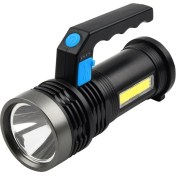 Resim TG-TZ01601 20W Fener Şarj Edilebilir Taşınabilir Lamba (Şarjlı Ekran Ile)-Siyah(Yurt Dışından) 