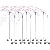 Resim Dadata 10PCS 2led Street Lambası 1 100 Ho Ölçekli Sokak Işık Manzarası Kum Tablosu Model 2 Için Mini Lampost (Yurt Dışından) 