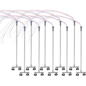 Resim Dadata 10PCS 2led Street Lambası 1 100 Ho Ölçekli Sokak Işık Manzarası Kum Tablosu Model 2 Için Mini Lampost (Yurt Dışından) 