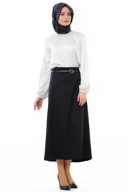 Resim SORALLİNE Kadın Kalem Etek 90 cm 770 Lacivert 
