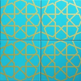 Resim Kütahya Hedef Çini AC72 20 x 20 Dekoratif Çini 