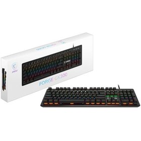 Resim Msı Forge Gk300 Red Switch Rgb Mekanik Gaming Klavye Ckck1msı0005 