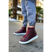 Resim shoecide Sho055 Bağcıklı Yüksek Taban Cbt Between Erkek Spor Bot Bordo 