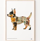 Resim Kolaj Köpek II, Poster 