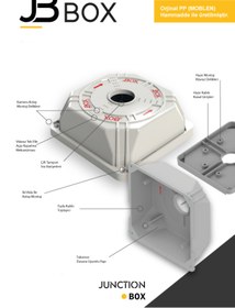 Resim jbox 8 Adet Kamera Montaj Buatı Ve Alt Kapağı 