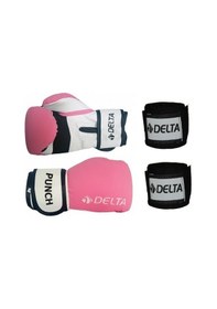 Resim Delta_Store Delta Punch Dura-Strong Boks Eldiveni + Boks El Bandajı Seti (528737805) 