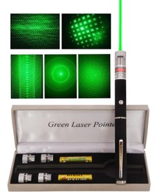 Resim Empressco Yeşil Lazer Green Laser Pointer Özel Kutulu 5 Farklı Yansıtıcı Başlıklı 