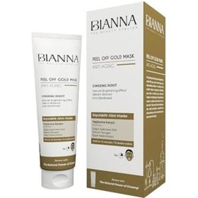 Resim Altın Maske Antiaging Yaşlanma Karşıtı Soyulabilir Maske Ginseng Siyah Nokta Karşıtı - 100 Ml 