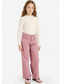 Resim Defacto Kız Çocuk 90s Wide Leg Gabardin Pantolon G6013a825aubr82 Bordo-br82 