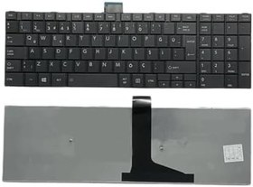 Resim Toshiba Satellite S50-ABT2N22 ile Uyumlu Klavye Türkçe Siyah 