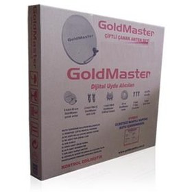 Resim Goldmaster 85 Lik Çiftli Çanak Anten Seti (Kurulmusuz) 