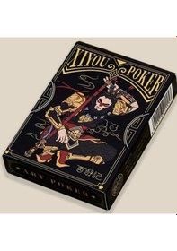 Resim Art Poker Xiyou Poker Journey To The West Dark Edition Black Oyun Kağıdı İskambil Kartları Destesi 