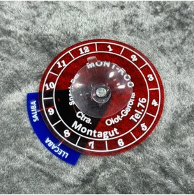 Resim Korkmaz Oto Market & Aksesuar Etiketçilere Yuvarlak Park Saati Kırmızı 